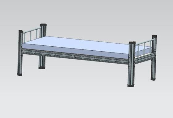 Cama fuerte del hierro del dormitorio L1900mm del metal sola para los estudiantes